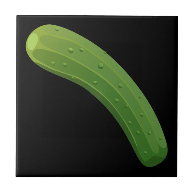 Glitch Food zucchini Tile (Front)