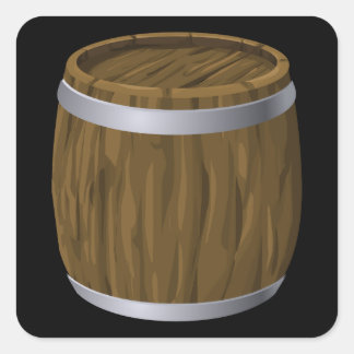 Glitch Furniture bag cabinet barrel Square Sticker