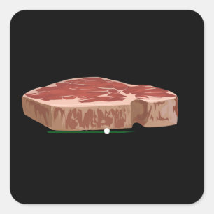 Glitch furniture bed steak bed square sticker