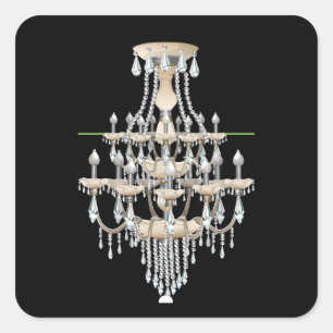 Glitch furniture ceilinglamp baroque ceiling lamp square sticker