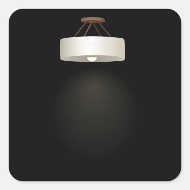 Glitch furniture ceilinglamp bronze ceiling lamp square sticker (Front)