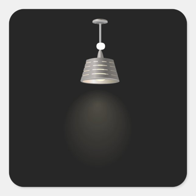 Glitch furniture ceilinglamp discrete ceiling lamp square sticker (Front)