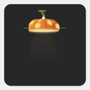 Glitch furniture ceilinglamp pumpkin lamp square sticker