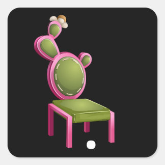 Glitch furniture chair cactus chiair square sticker
