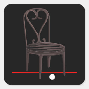 Glitch furniture chair hart bistro chair square sticker