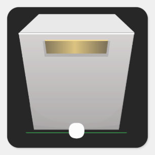 Glitch furniture sidetable white museum pedestal square sticker