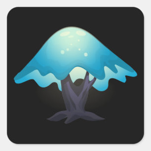 Glitch furniture tablelamp uralia tree lamp square sticker