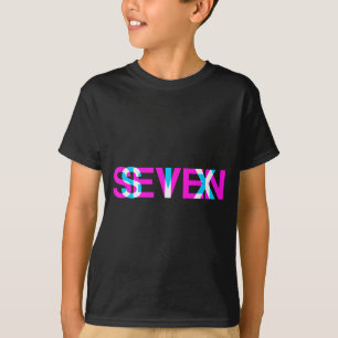 Glitch Optical Illusion Six Seven 6 7 Meme Gen Alp T-Shirt