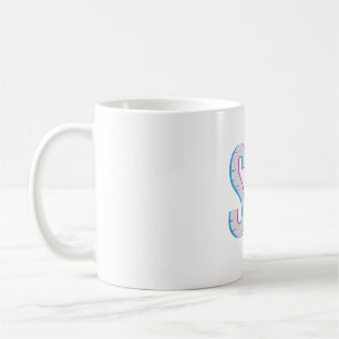 Glitch Pixel "SIP" Coffee Design Mug
