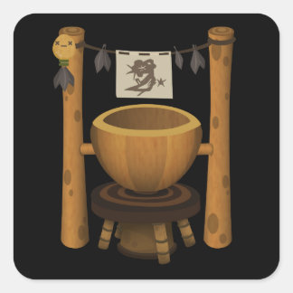 Glitch Shrines npc shrine firebog friendly Square Sticker