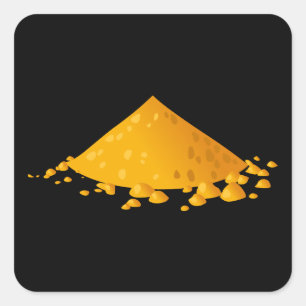 Glitch Spices curry Square Sticker
