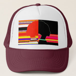 Glitch Split Profile – Pop Art Trucker Cap