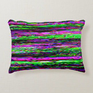 Glitch tech abstract pattern decorative cushion