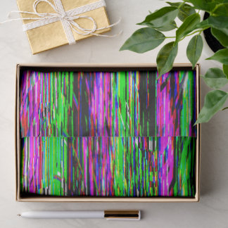 Glitch tech abstract pattern tissue paper