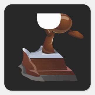 Glitch Trophies trophy street creator dirt piece3 Square Sticker