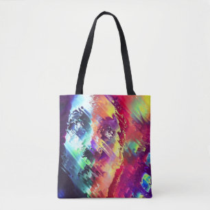 Glitch vision tote bag