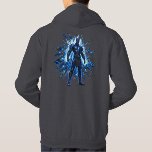 Glitchcore Ice Shard Power Vibe Hoodie
