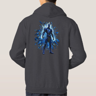 Glitchcore Ice Shard Power Vibe Hoodie