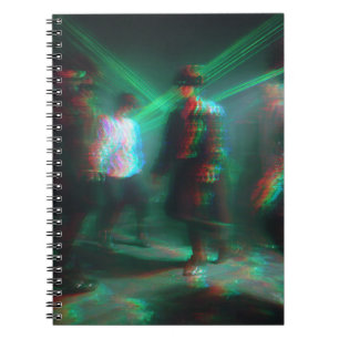 Glitchcore Laser Dance Party Notebook