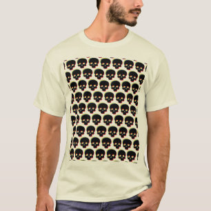 Glitchy Skull Colourful Shades of Death T-Shirt