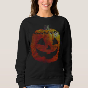 Glitchy TV Pumpkin Sweatshirt