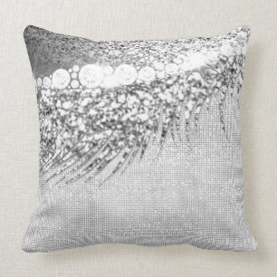 Glitter 16th Makeup Artist Bride Lash Grey Spark Cushion