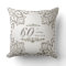 Glitter 60th Wedding Anniversary Throw Pillow