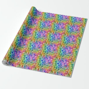 Glitter Abstract Geometric Octagon Wrapping Paper