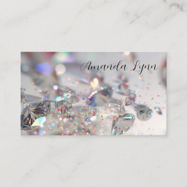Glitter and Diamonds  Business Card (Front)