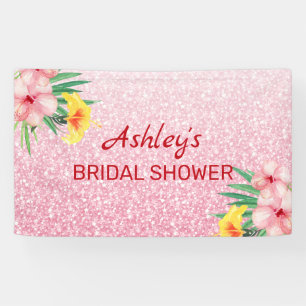 Glitter And Flowers Banner