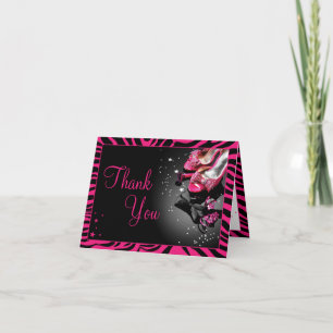 Glitter and Glam Thank You Card