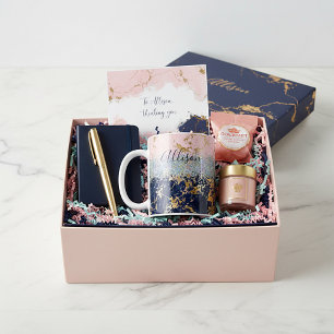 Glitter and marble personalised coffee mug
