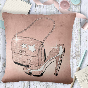Glitter and Shine Accessories Rose Gold ID675 Cushion