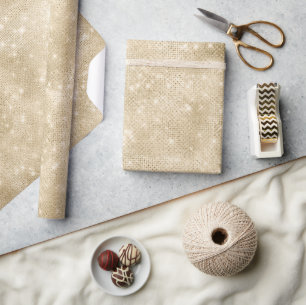 Glitter and Shine Gold ID671 Wrapping Paper