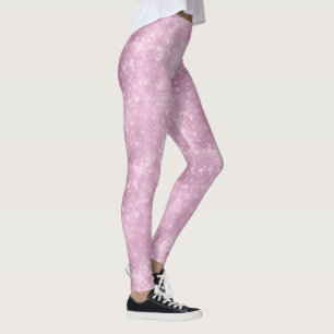 Glitter and Shine Pattern Pink ID671 Leggings