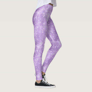 Glitter and Shine Pattern Violet ID671 Leggings