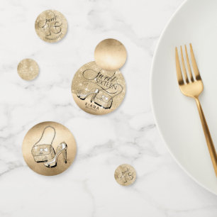 Glitter and Shine Sweet 16 Mix Gold ID675 Confetti