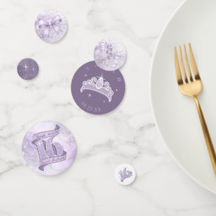 Glitter and Shine Sweet 16 Mix Violet ID1333 Confetti