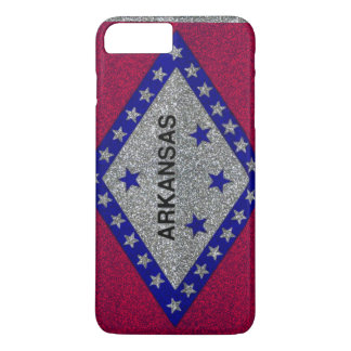 Glitter Arkansas flag iPhone 7 case