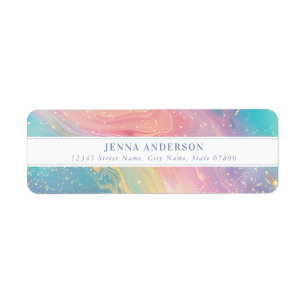 Glitter Background Address Label Return Address Label
