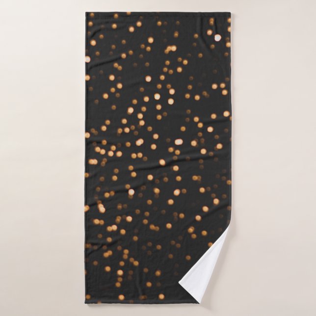 Glitter background gold texture bath towel (Bath Towel)