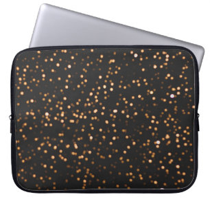 Glitter background gold texture laptop sleeve