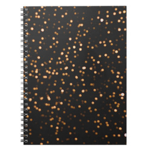 Glitter background gold texture notebook