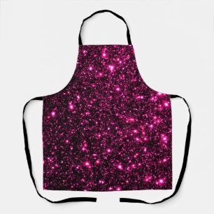 Glitter Background - Hot Pink Apron
