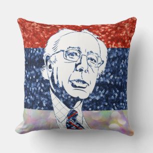 glitter bernie sanders cushion