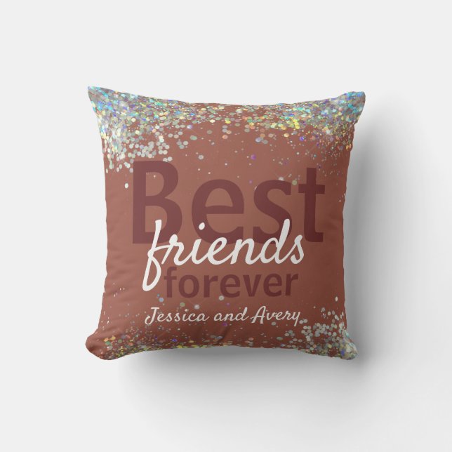 Glitter Best Friends Forever Cushion (Front)