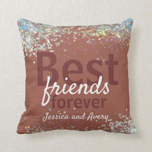 Glitter Best Friends Forever Cushion