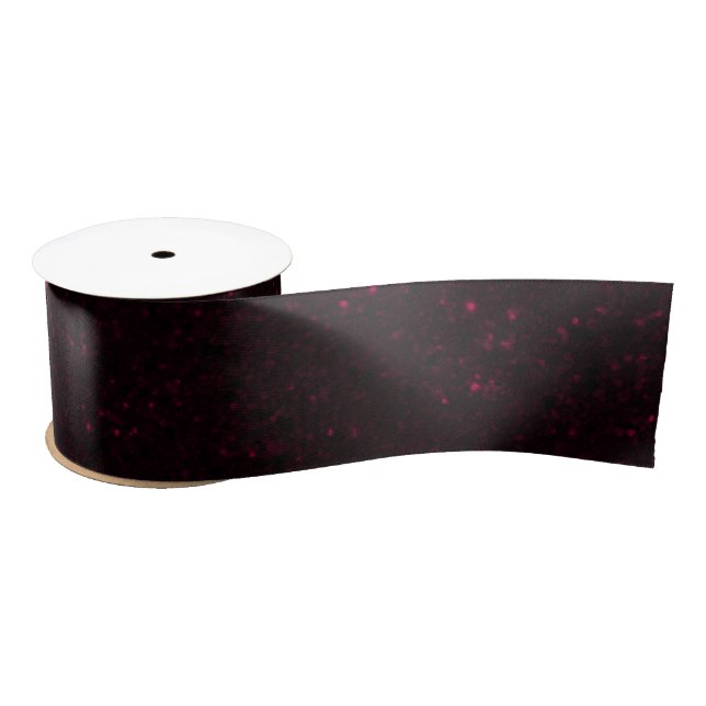 Glitter Black and Wine Satin Ribbon (Spool)