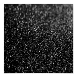 Glitter Black Shiny Poster