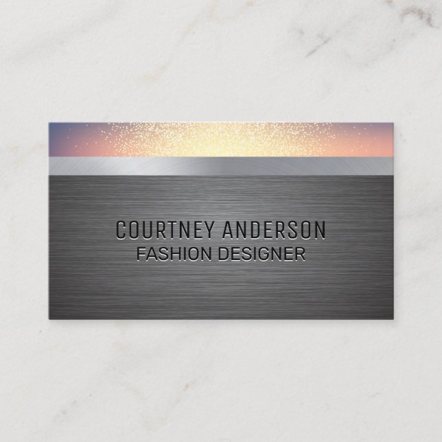 Glitter Blend Background Business Card (Front)